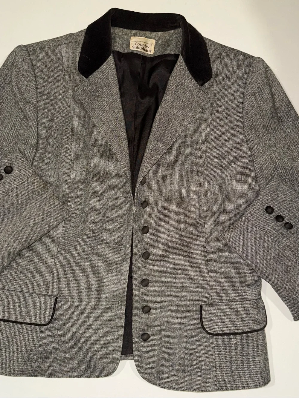 Vintage Country Suburbanists herringbone twd class prep 70s80s